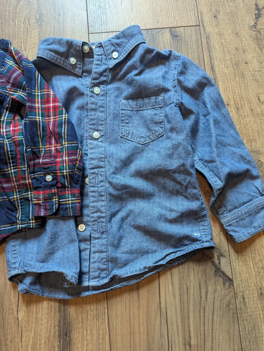 Set Of Two 2T Janie And Jack Button-down Shirts